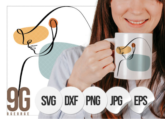 Download Abstract Woman Face Drawing One Line Svg - One line svg Collection