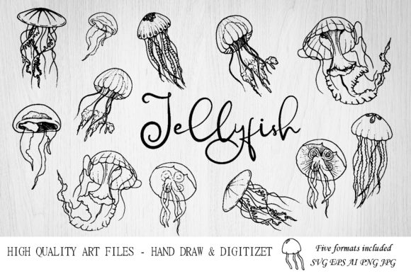 Download Jellyfish SVG.Ocean Svg.Under the Sea - Ocean svg Collection
