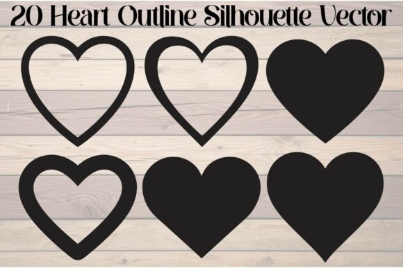 Download Heart Outline Silhouette - Outline Collection