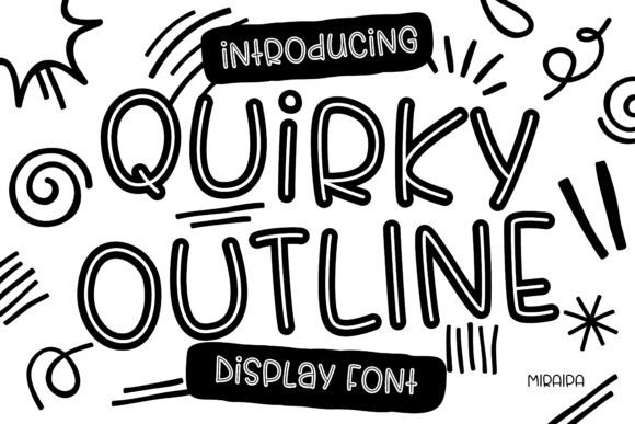 Download Quirky Outline Font - Premium Resources