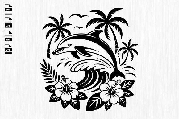 Download Sunset Dolphin Ocean Svg - Ocean svg Collection