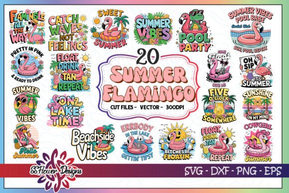 Download Summer Flamingo SVG Bundle - Premium Bundle